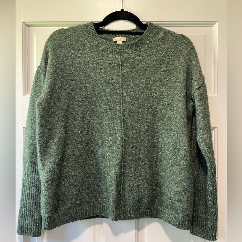 Crew Neck Sweater - Green - Unknown Brand